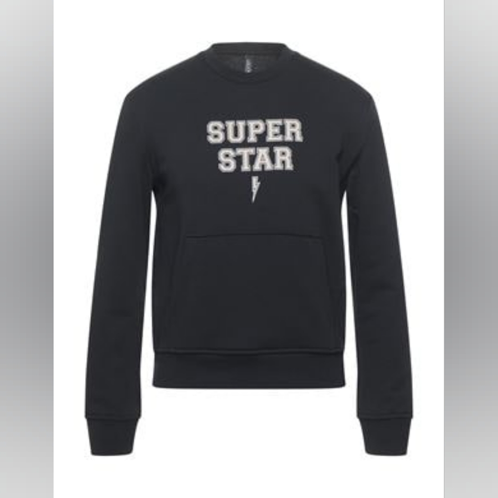 Neil BarrettCotton SUPER-STAR Crew-Neck Sweatshirt